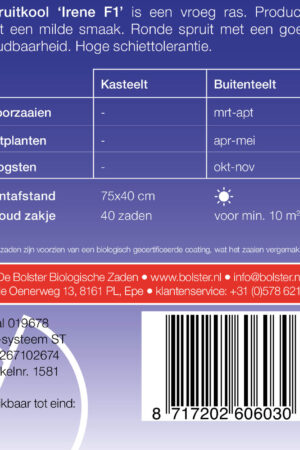 Spruitkool 'Irene F1' - Afbeelding 2