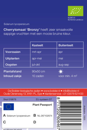 Cherrytomaat 'Bronzy' (BOL-T-4702) - Afbeelding 2