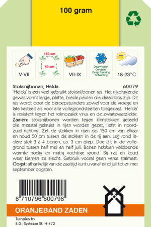 OBZ Stoksnijbonen Helda, 100g - Afbeelding 2