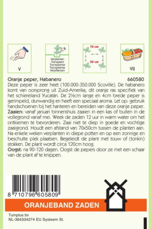 OBZ Peper Habanero Oranje - Afbeelding 2