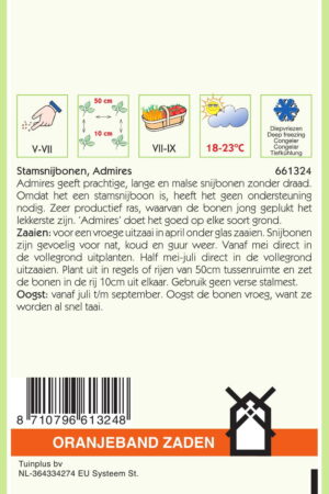 OBZ Stamsnijbonen Admires, 25g - Afbeelding 2