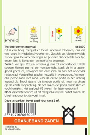 OBZ Weidebloemen mengsel - 5 m? - Afbeelding 2