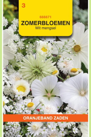 OBZ Zomerbloemen mengsel, wit - Afbeelding 1