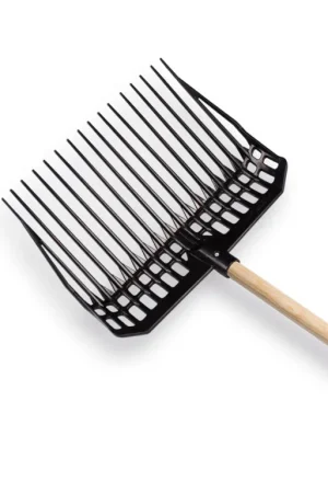 Paardenstalvork kunststof met steel 150 cm - Afbeelding 1