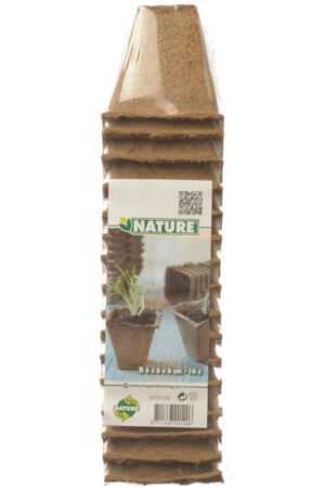 turfpot 6x6x6cm 18 stuks