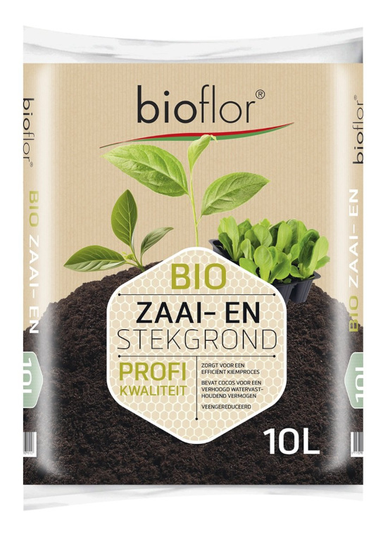 bioflor zaai en stek grond 10 lt - Tuincentrum Bos Park Tuin Roden bioflor zaai en stek grond 10 lt